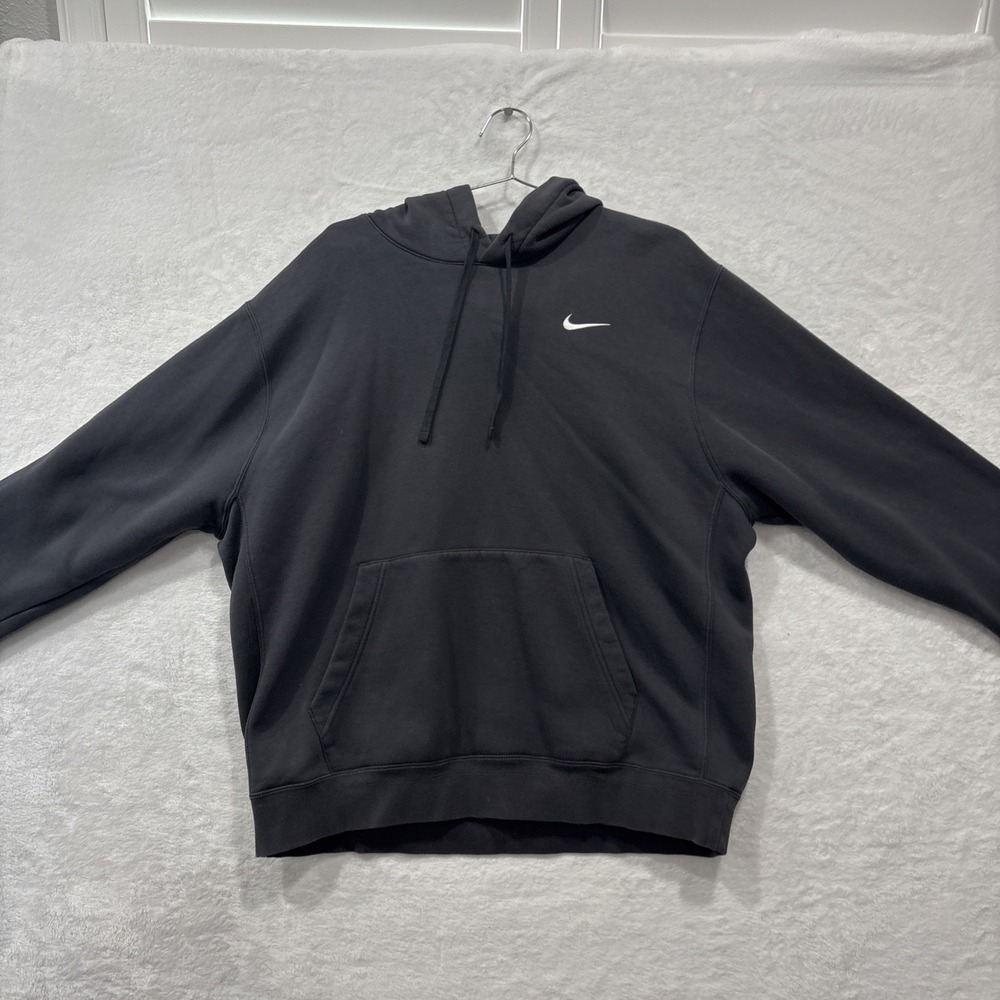 Nike Sportswear Club Fleece Men's Hoodie - Dark Grey Heather/Matte Silver/White,